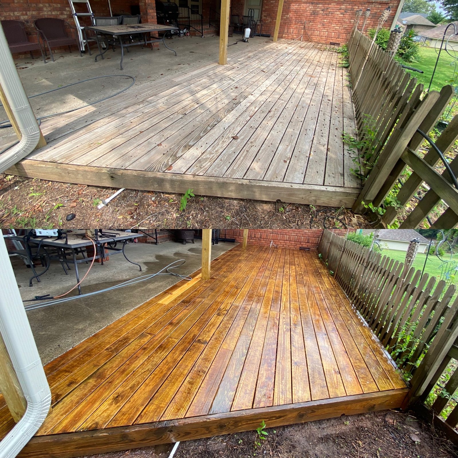Stained & sealed deck