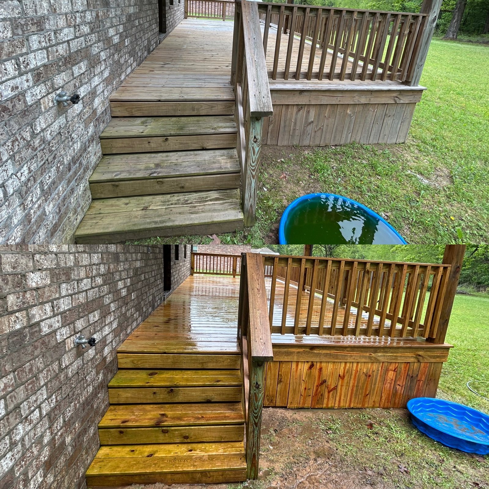 Stained & sealed deck